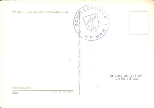 Denkmal Goethe-Schiller Weimar – Bild 2