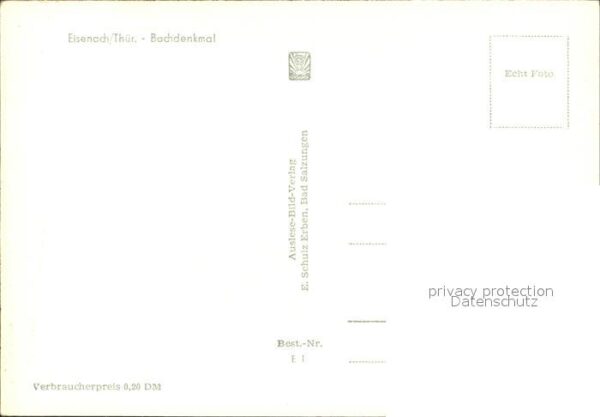 Bach Johann Sebastian Denkmal Eisenach – Bild 2