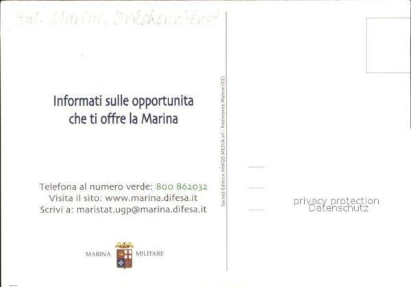 Marine Marineoffizier Italien Fernglas Marina – Bild 2