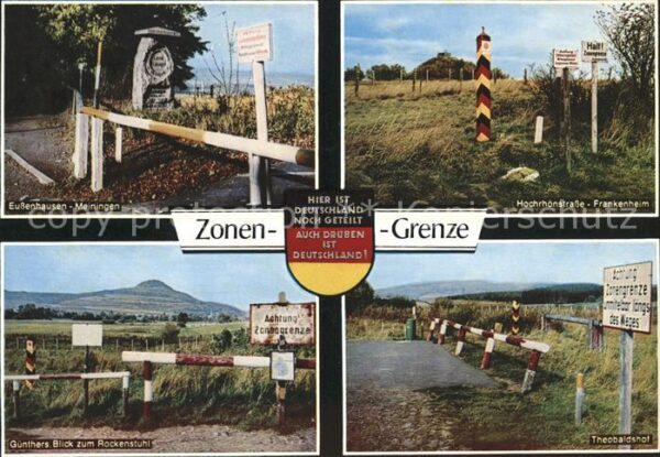 Grenze Douane Zoll Rhön Eußenhausen-Meiningen Theobaldshof