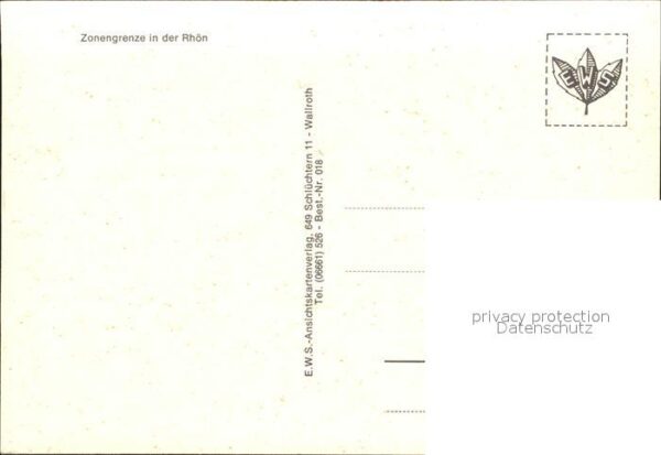 Grenze Douane Zoll Rhön Eußenhausen-Meiningen Theobaldshof – Bild 2