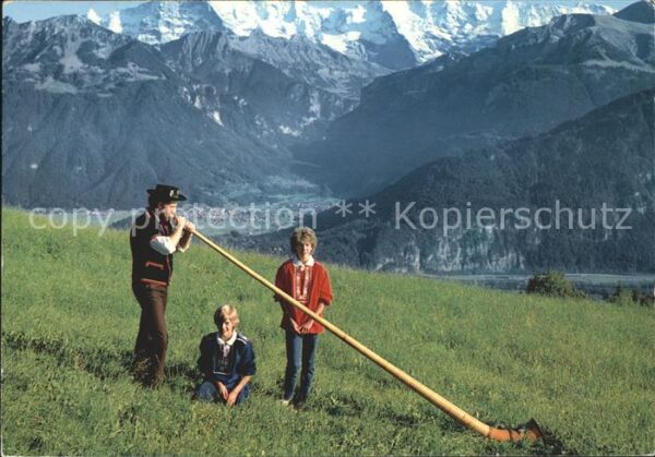 Alphorn Alphornbläser Eiger-Mönch-Jungfrau