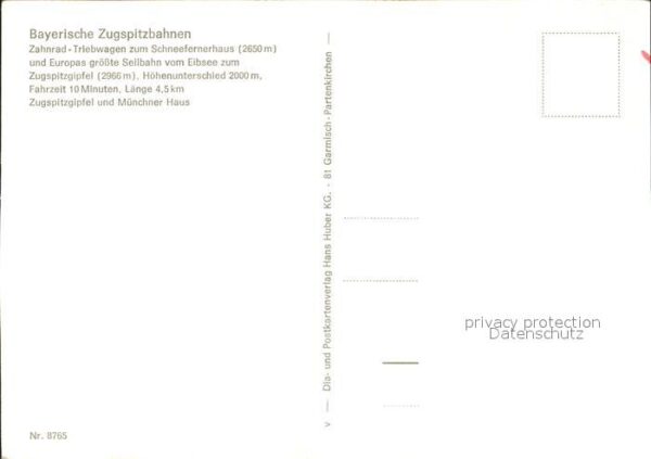 Zugspitzbahn Zahnradbahn Seilbahn Zugspitze – Bild 2