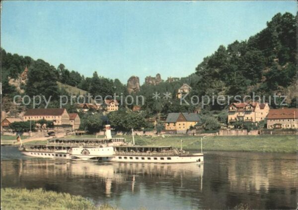 Dampfer Seitenrad Dresden Rathen Talwächter Lokomotive La