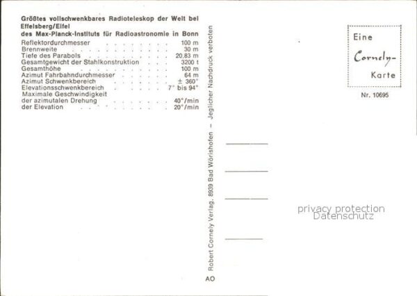 Astronomie Radioteleskop Effelsberg – Bild 2