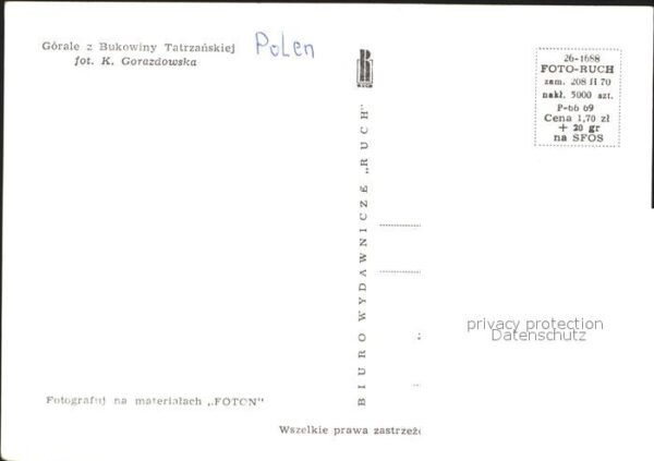 Trachten Polen Gorale z Bukowiny Tatrzanskiej – Bild 2