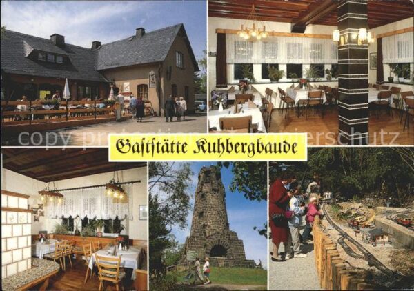 Reichenbach Vogtland Brockau Gaststätte Kuhbergbaude Turm Sp