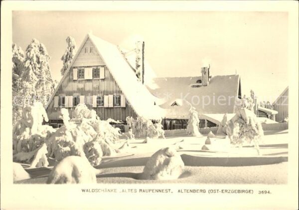 Altenberg Erzgebirge Waldschänke Altes Raupennest