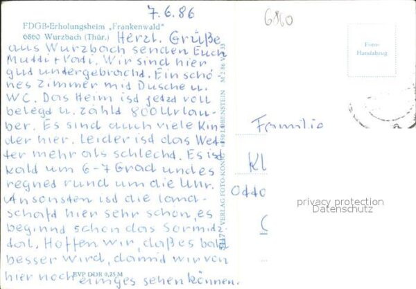 Wurzbach FDGB Erholungsheim Frankenwald – Bild 2