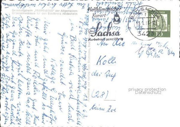 Bad Sachsa Harz Genesungsheim Pfaffenberg – Bild 2