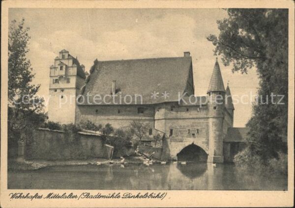 Dinkelsbuehl Wehrhaftes Mittelalter Stadtmühle