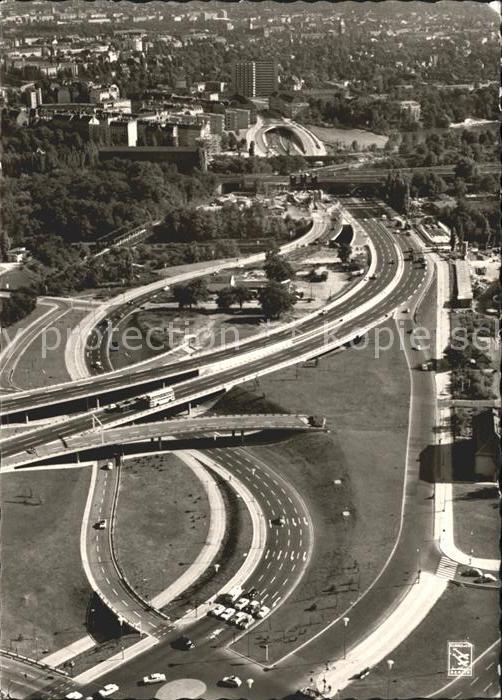 Berlin Stadt Autobahn Fliegeraufnahme