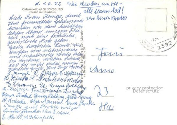 Gluecksburg Ostseebad Strand Kurhaus Kajak – Bild 2
