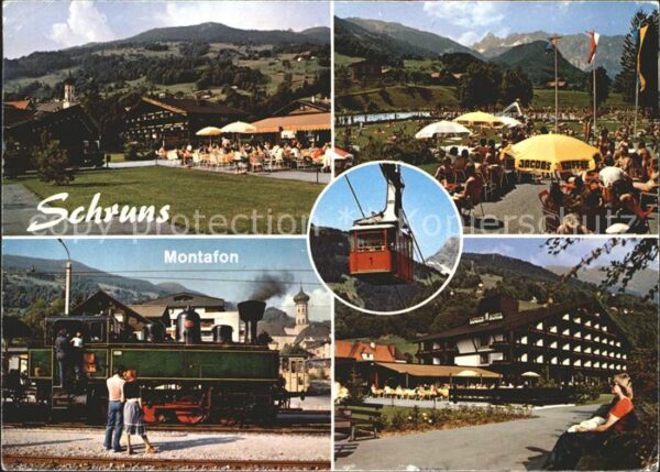 Schruns Vorarlberg Musikpavillon Haus Gastes Alpenbad Damp