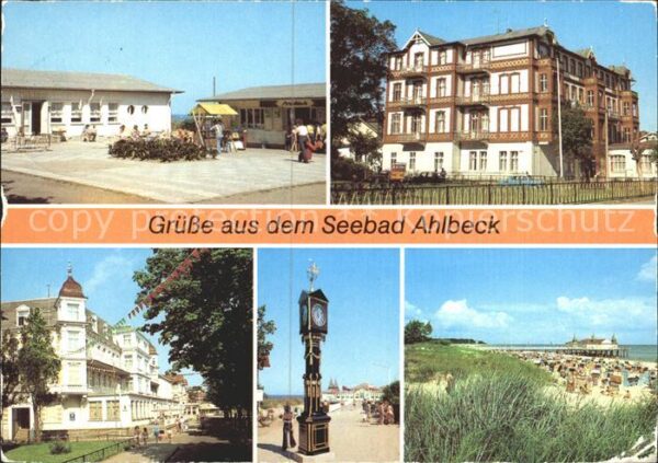 Ahlbeck Ostseebad Strandpromenade FDGB Erholungsheim Kurt