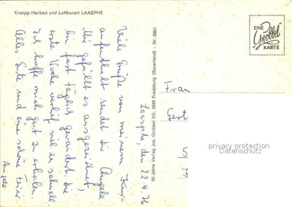 Laasphe Bad Schlossbergsanatorium Wittgenstein – Bild 2