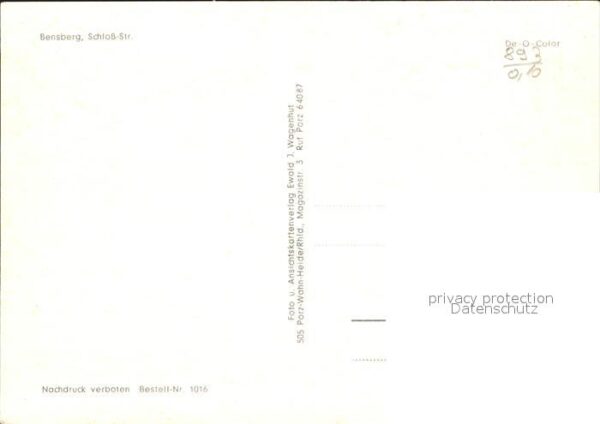 Bensberg Schloss Strasse – Bild 2