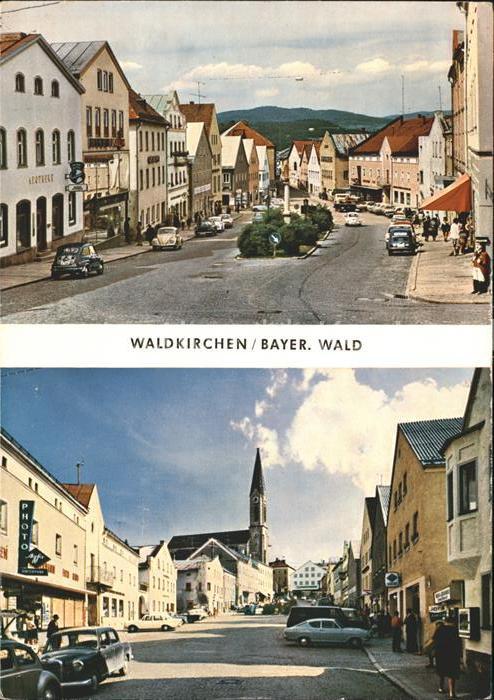 Waldkirchen Niederbayern Strassenansichten Fotogeschäft Kirche
