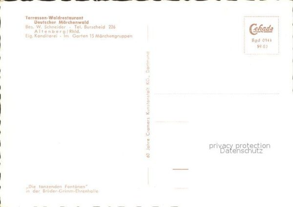 Altenberg Rheinland Terrassen Waldrestaurant Deutscher Märc – Bild 2