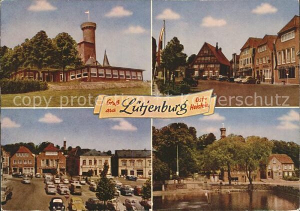 Luetjenburg Holstein Turm Teich Springbrunnen Teilansichten