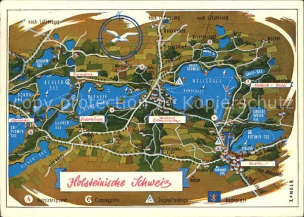 Eutin Panoramakarte Uklei Timmdorf Neukirchen
