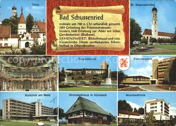 Bad Schussenried Törle St Magnuskirche Rheumaklinik Stro