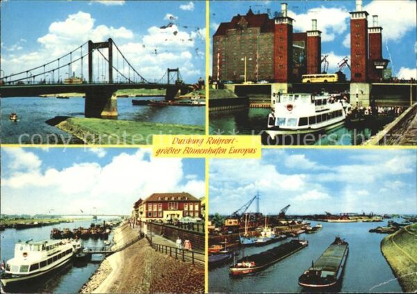 Duisburg Ruhr Binnenhafen Brücke