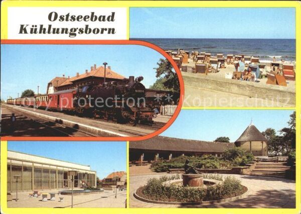 Kuehlungsborn Ostseebad Molli Bahnhof Strand Terrasse FDGB Feri