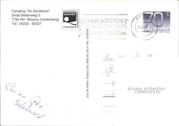 Hardenberg Niederlande Camping De Zandstuve Kinder Spielplatz – Bild 2
