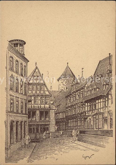 Hannover Baudenkmäler nach Originalen von F O Go