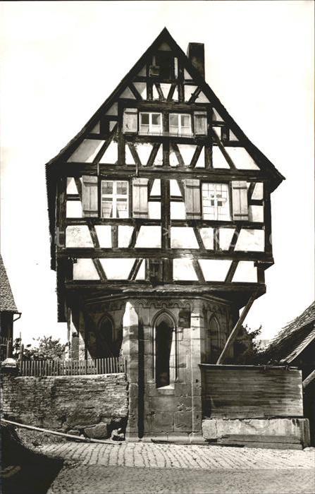 Heilsbronn Ehemalige Spitalkapelle Fachwerkhaus