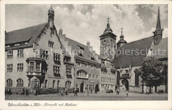 Schmalkalden Altmarkt und Rathaus