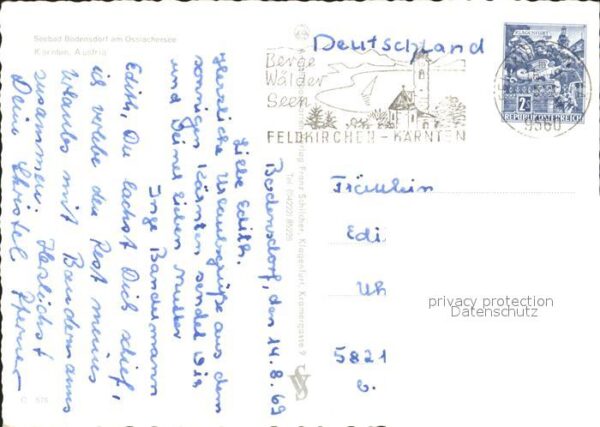 Bodensdorf Steindorf Fliegeraufnahme Ossiachersee – Bild 2