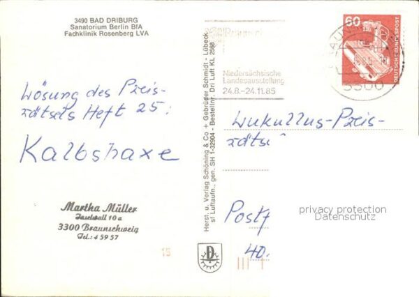 Bad Driburg Fliegeraufnahme Sanatorium Berlin BfA – Bild 2