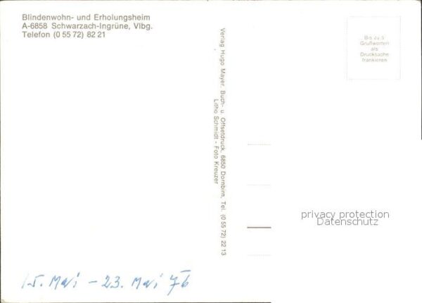 Schwarzach Vorarlberg Ingrüne Blindenwohnheim – Bild 2