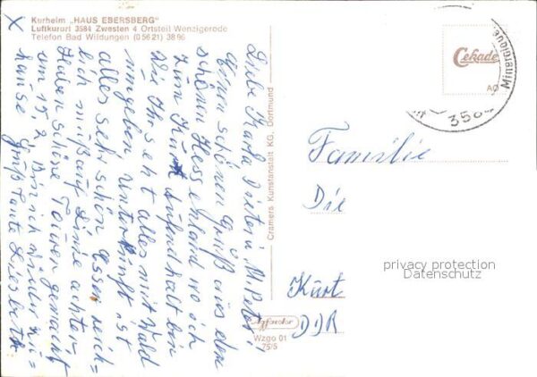 Zwesten Bad Kurheim Haus Ebersberg Fliegeraufnahme – Bild 2