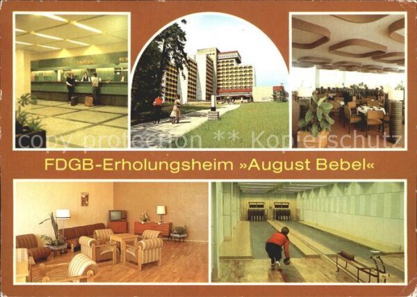 Friedrichsroda FDGB Erholunghseim August Bebel Kegelba
