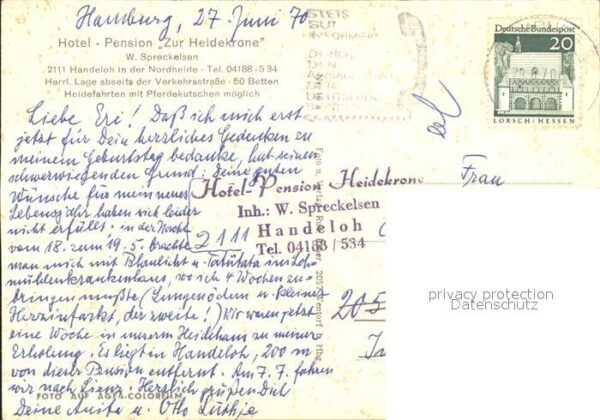Handeloh Hotel Pension Zur Heidekrone Heidschnuc – Bild 2