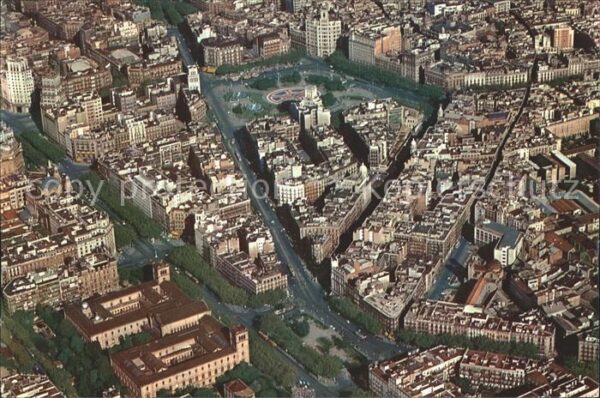 Barcelona Cataluna Fliegeraufnahme