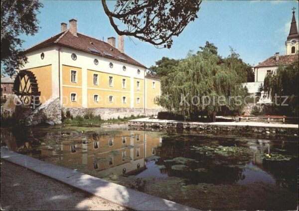 Tapolca Mühlenteich mit Hotel Gabriella