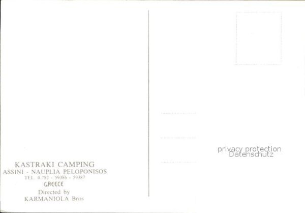 Nauplia Nauplion Kastraki Camping Strand – Bild 2
