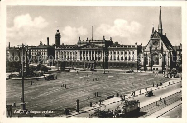 Leipzig Augustusplatz Strassenbahn