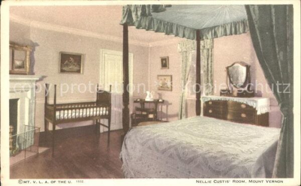 Mount Vernon Virginia Nellie Custis Rom Schlafzimmer