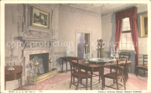Mount Vernon Virginia Dining Room
