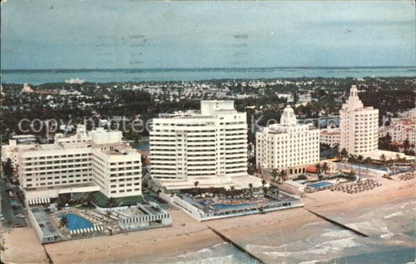 Miami Beach Fliegeraufnahme Hotels am Strand