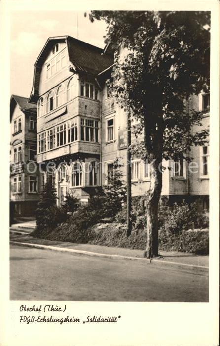 Oberhof Thueringen FDGB-Erholungsheim Solidarität