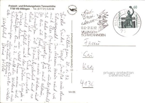 Villingen-Schwenningen Erholungsheim Tannenhöhe – Bild 2