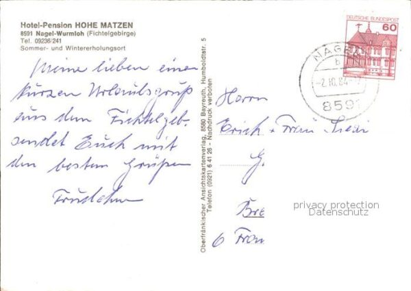 Nagel Nagel Hotel Pension Hohe Matzen Wurmloh – Bild 2