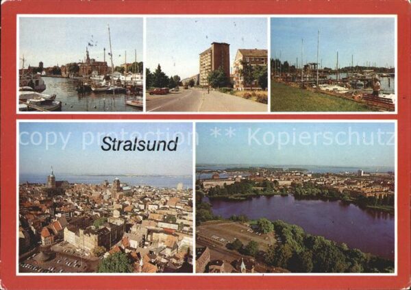 Stralsund Mecklenburg Vorpommern Hafen Heinrich Heine Ring