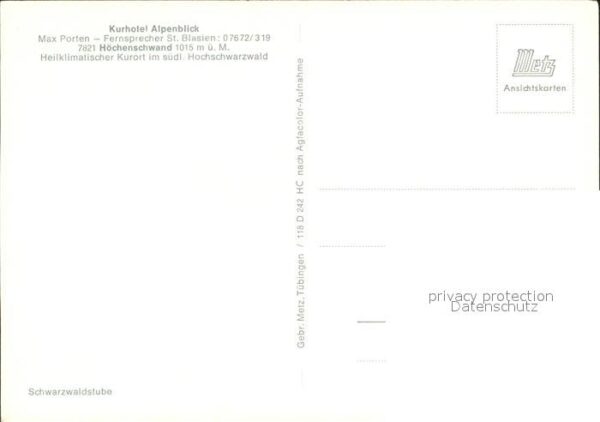 Hoechenschwand Kurhotel Alpenblick Restaurant – Bild 2